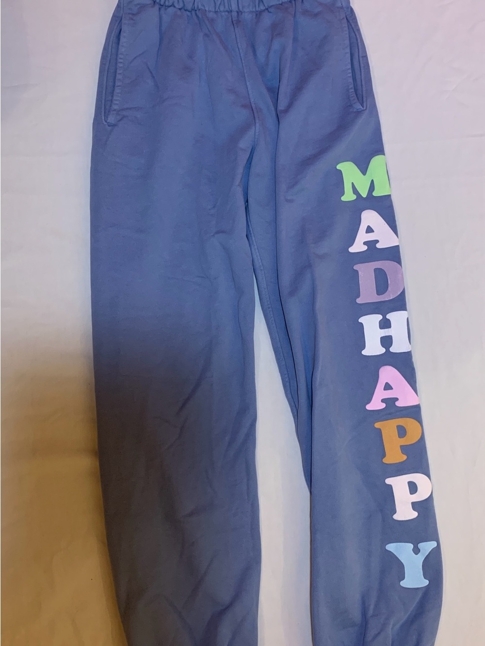 Blue Madhappy logo sweatpants
